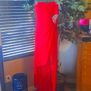 Stunning Red Hi Low Dress